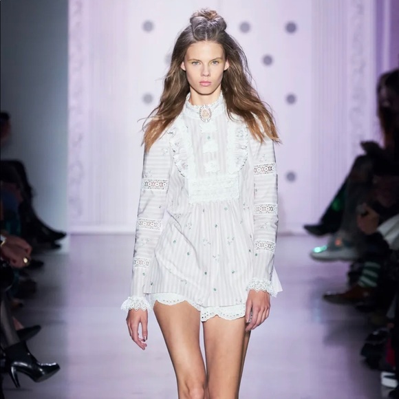 Anna Sui Tops - Anna Sui cotton embroidered blouse *RUNWAY